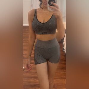 💕 Victoria's Secret PINK Seamless Crossback Sports Bra and Active Shorts Set 💕